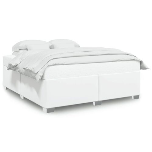 vidaXL Cadre de lit sans matelas blanc 200x200 cm similicuir
