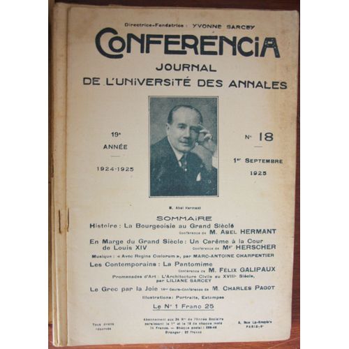 Conferencia 1er Septembre 1925 N°18