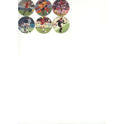 Pogs  Football Technik Lot De 6 Differents