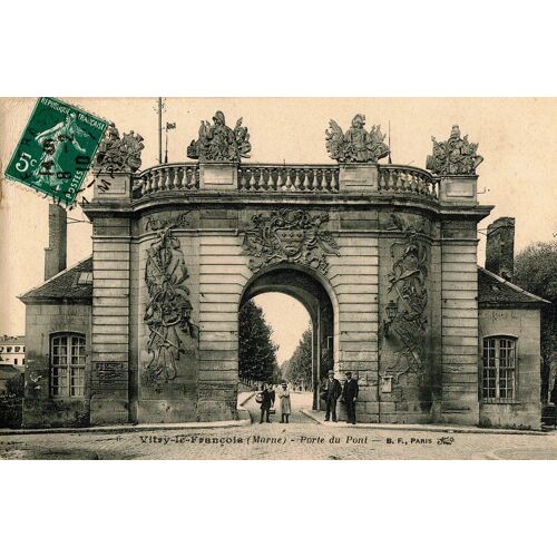 Carte Postale Ancienne, France, Marne ( 51 ), Vitry Le François, La Porte Du Pont