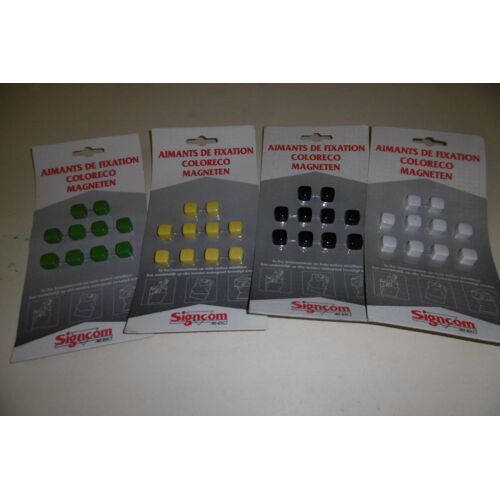 Aimants De Fixation Carrés 12x12mm Paquet De 10 Signcom 5107
