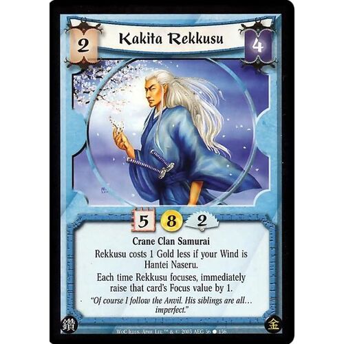 Carte Legend Of The Five Rings : Kakita Rekkusu