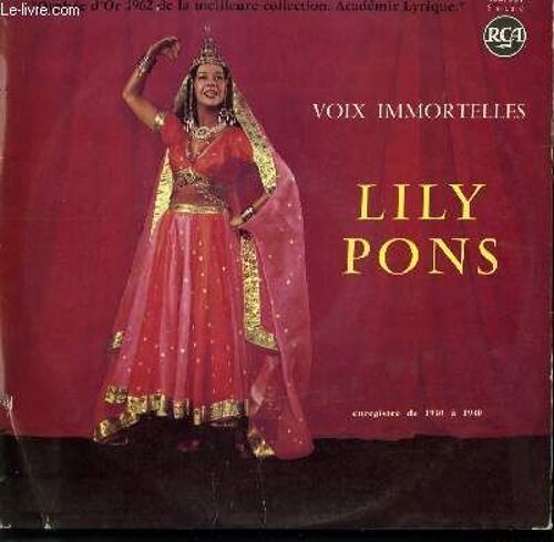 Disque Vinyle 33t Voix Immortelles / Lucie De Lammermoor / Rigoletto / Lakme / Mignon / Le Barbier De Seville / L'enlevement Au Serail / Dinorah