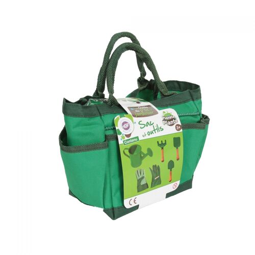 Permanent Mixte Sac Tissus Vert Set Jardinage 6 Pieces +3 Ans