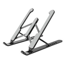 Support d'ordinateur Portable, support réglable pour ordinateur Portable, support de refroidissement pliable pour ordinateur Portable Noir