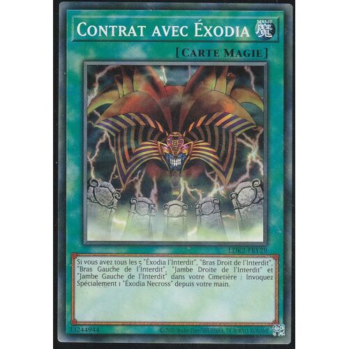 Carte Yu-Gi-Oh - Contrat Avec Exodia - Ldk2-Fry29
