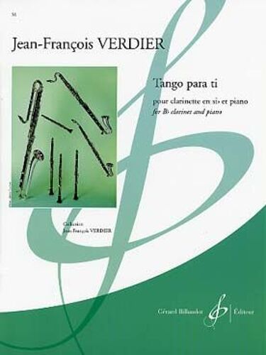 Verdier : Tango Para Ti - Clarinette