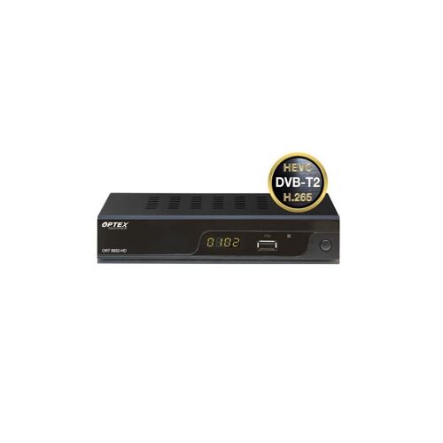 OPTEX Decodeur TNT HD DVB-T2 Double Tuner HEVC Recepteur 2 Tuners
