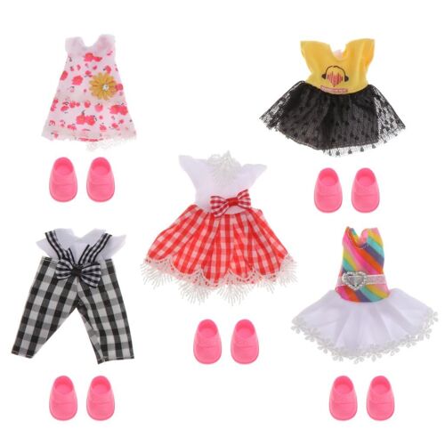 Vêtements Et Chaussures De Poupée Pour Fille, Ensemble De 5 Pièces, Bjd, Vêtements De Bricolage, Jouets Pour Enfants