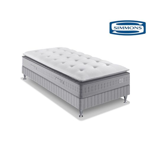 Ensemble simmons sw5 ressorts ensachés + surmatelas 90x200