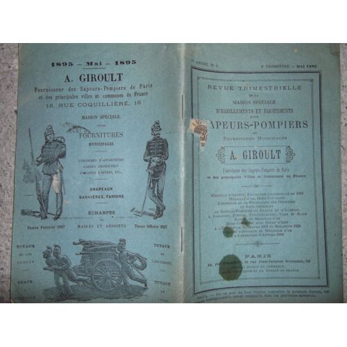 Fournitures Générales Pour Sapeurs-Pompiers Et Adm  N° 8 : Fournisseurs Des Sapeurs Pompiers De Paris Et Des Principales Villes De France