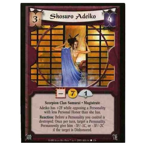 Carte Legend Of The Five Rings : Shosuro Adeiko