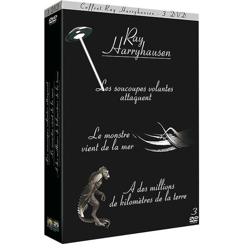 Ray Harryhausen - Coffret - Les Soucoupes Volantes Attaquent + Le Monstre Vient De La Mer + À Des Millions De Kilomètres De La Terre - Pack