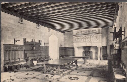 Carte Postale De Josselin (Morbihan) Le Château : La Salle À Manger (Réf.10)