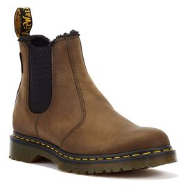 Dr. Martens 2976 Bottes Vert Olive En Cuir Pull-Up Borg - 41
