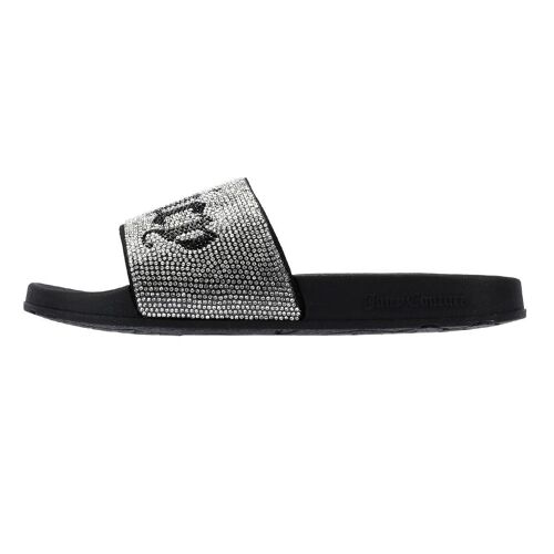 Juicy Couture Donna Diamante Mules Noires Pour Femmes - 36