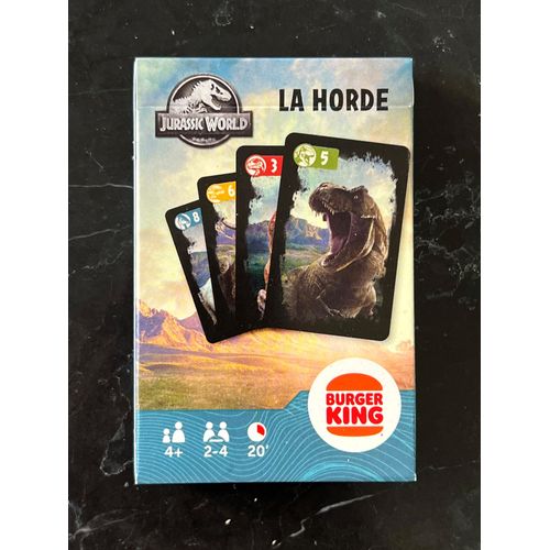 Jeu De Cartes Jurassic World Dinosaures - La Horde - Burger King Junior