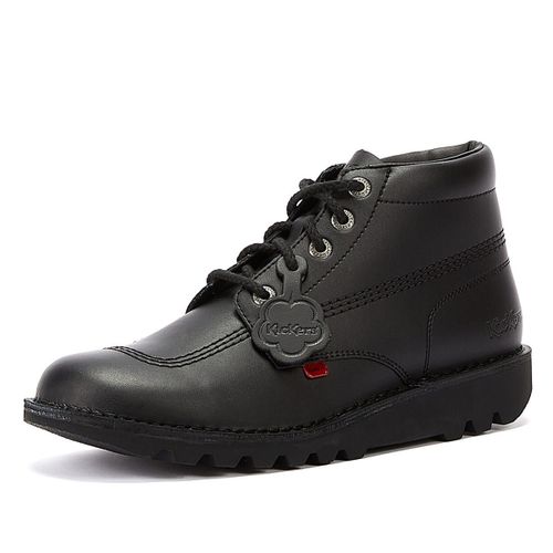 Kickers Kick Hi Mens Black Leather Ankle Boots - 42