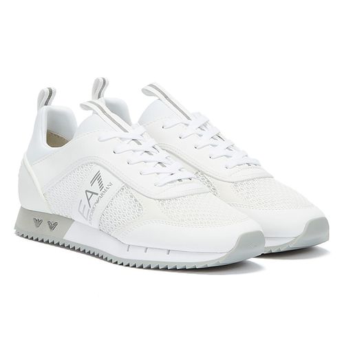 Ea7 Xk050 Homme White / Silver Trainers - 35 1/2