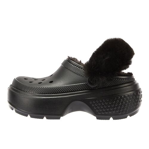 Crocs Sabots À Semelle Crantée Pour Femmes Couleur Noir