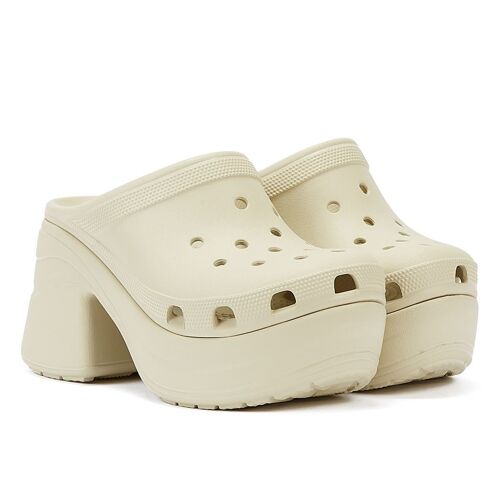 Sandales Blanches Crocs Siren Clog Pour Femmes