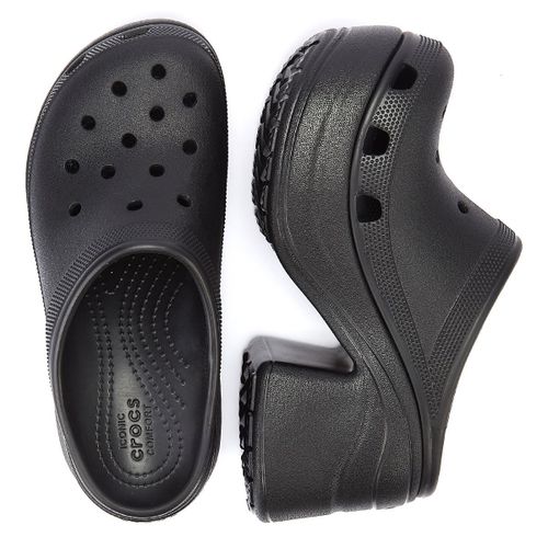 Sandales Noires Crocs Siren Clog Pour Femmes