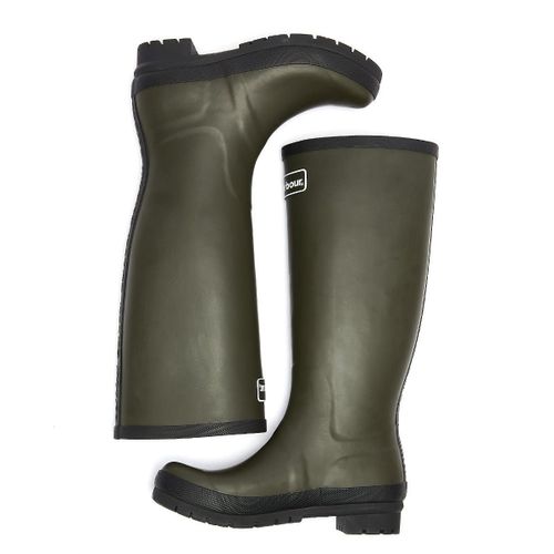 Barbour Abbey Womens Olive Green Wellies - 41