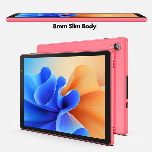 Tablette Android 12 Quad Core 10 pouces WiFi Bluetooth 2GB + 32GB + SD 512Go Rose YONIS