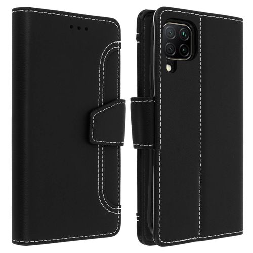 Housse Huawei P40 Lite Étui Folio Portefeuille Fonction Support Noir