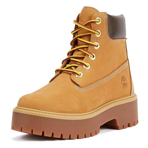 Timberland Bottes Pour Femmes En Nubuck Marron Avec Plateforme Premium De 6 Pouces - 38