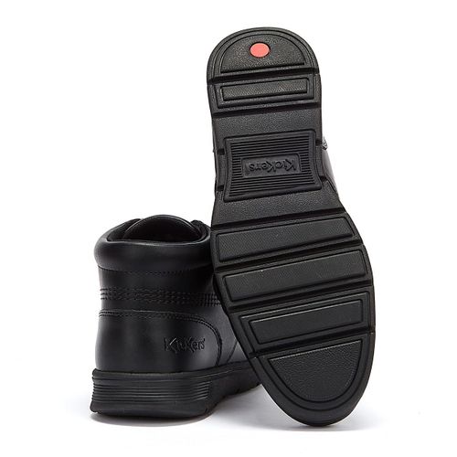 Kickers Kelland Lace Hi Bottes En Cuir Noir