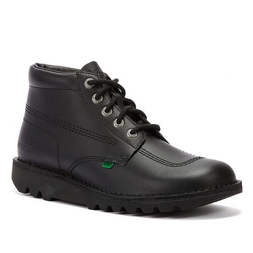 Kickers Kick Hi Mens Black Leather Ankle Boots - 41