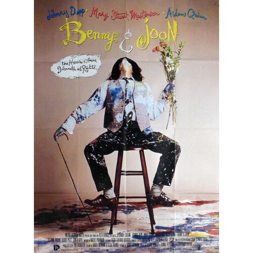 Benny Et Joon - Affiche Originale De Cinéma - Format 120x160 - De Jeremiah Chechik Avec Johnny Depp, Mary Stuart Masterson, Aidan Quinn - Année 1993