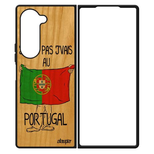 Coque Pour Z Fold 6 Bois Silicone J'peux Pas J'vais Au Portugal Smartphone Coupe Du Monde Case Jo Jeux Olympiques De Samsung Galaxy