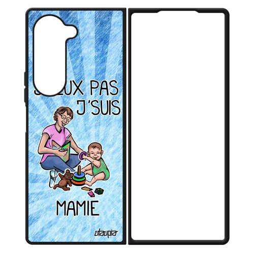 Coque Silicone Pour Samsung Galaxy Z Fold 6 Humour J'peux Pas J'suis Mamie Portable Tpu Antichoc Jpeux Grand Mere Je Mobile Mamy Bd