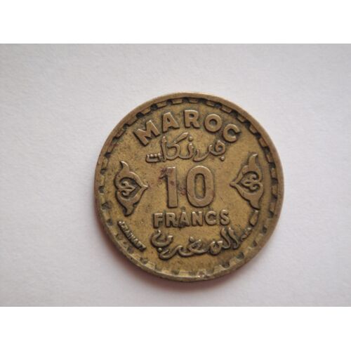 Piece De 10 Francs Maroc 1371