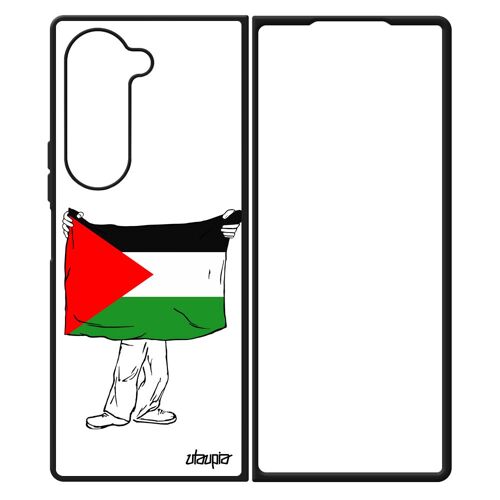 Coque Galaxy Z Fold 6 Silicone Drapeau Palestine Palestinien 4g Basket Coupe Du Monde Football Telephone Jeux Olympiques Jo Samsung