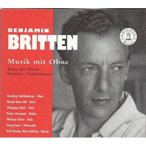 Music For Oboe - Suite For Harp Solo Op.83 - Gemini Variations Op. 73 - Six Metamorphoses After Ovid For Oboe