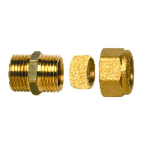 Raccord à bague droit M3/8 x tube 14mm (X 10)
