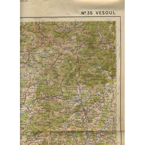 Carte De France Et Des Frontieres Vezoule N°35 Type 1912