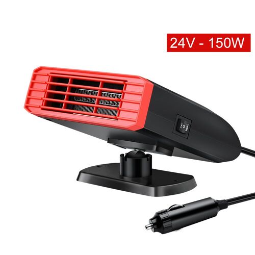 Ventilateur Chauffant Portable 2 En 1 Pour Voiture, Rotatif À 360 Degrés, Pour Pare-Brise, Dégivreur, Désembueur, Pour L'hiver, Pièces Détachées