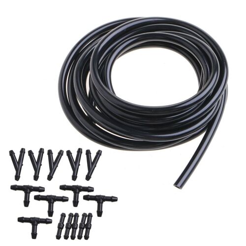 Kit De Tuyau De Lavage De Voiture, Tuyau De Jet D'essuie-Glace De Pare-Brise Avec Connecteurs 30x Pour Connecter Les Buses De Pompe À Eau