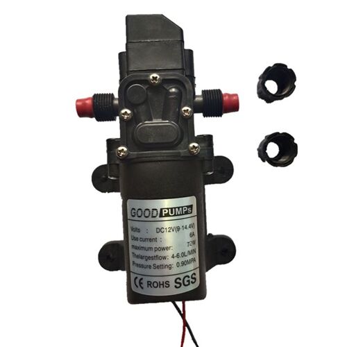 Pompe À Eau Douce À Diaphragme 12 V, 6 L/Min, 130 Psi, 12 Volts Cc, Pulvérisateur Auto-Amortissant Pour Camping-Car, Bateau Marin