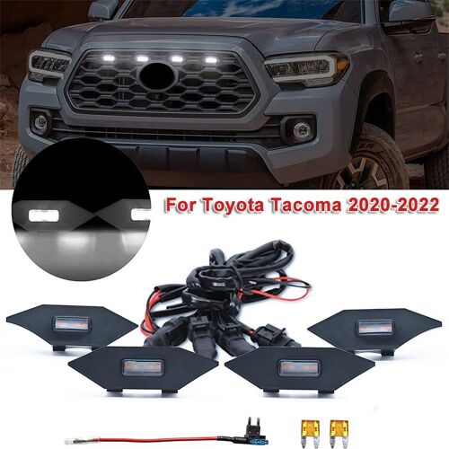 Lumière De Calandre Avant Led Pour Toyota Tacoma 2020 ¿ 2022, Modification De Voiture, Avec Harnais Et Fusible, Trd Off Road/Trd Sport