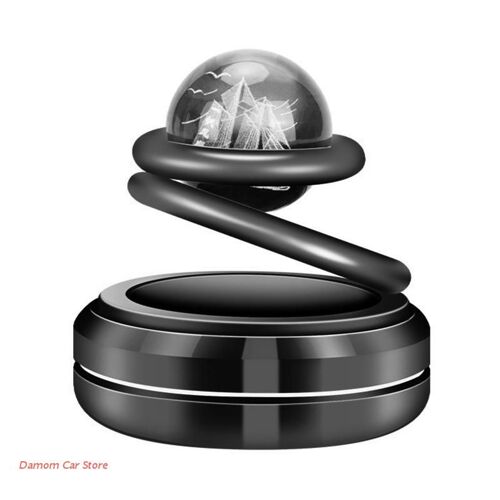 Diffuseur De Parfum Pour Toute Voiture, Ornement Dynamique, Durable, Mignon, Support De Parfum À Énergie Solaire, Ornements Rotatifs