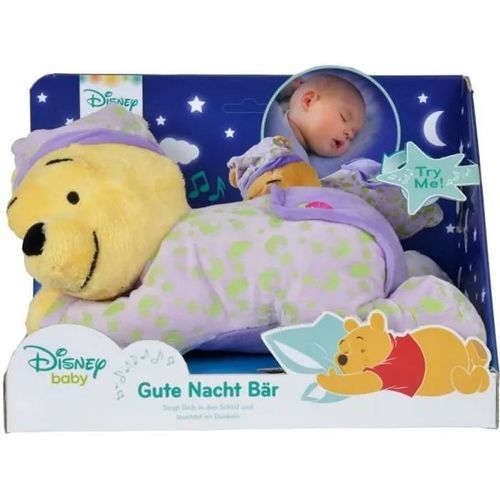 Peluche - WINNIE THE POOH - 30 cm - Effets Lumière - Effets Son - Violet et orange