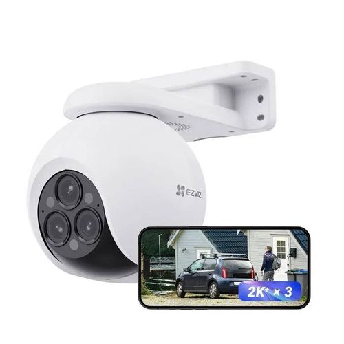 Caméra de Surveillance Extérieure - EZVIZ - H80f - Triple Objectif 4MP - Zoom 12x - IP67