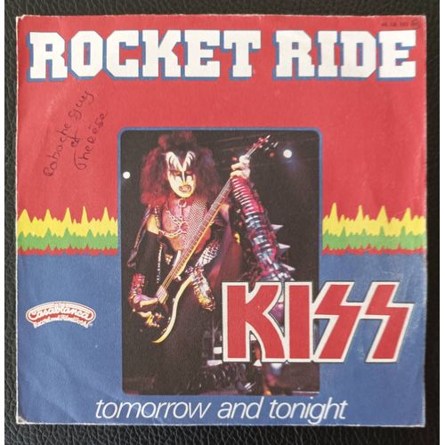 Kiss - Rocket Ride 3'05 + Tomorrow And Tonight 3'24 - Hard Rock Sp/45rpm/7" / 45t - Boutique Axonalix