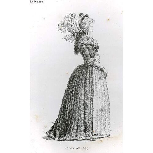 Gravure 19eme Noir Et Blanc - Modes De Femmes