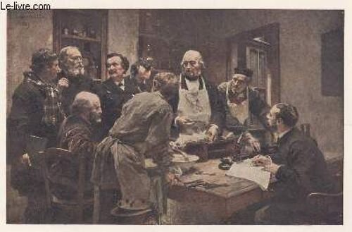 Gravure 20eme - La Lecon De Claude Bernard